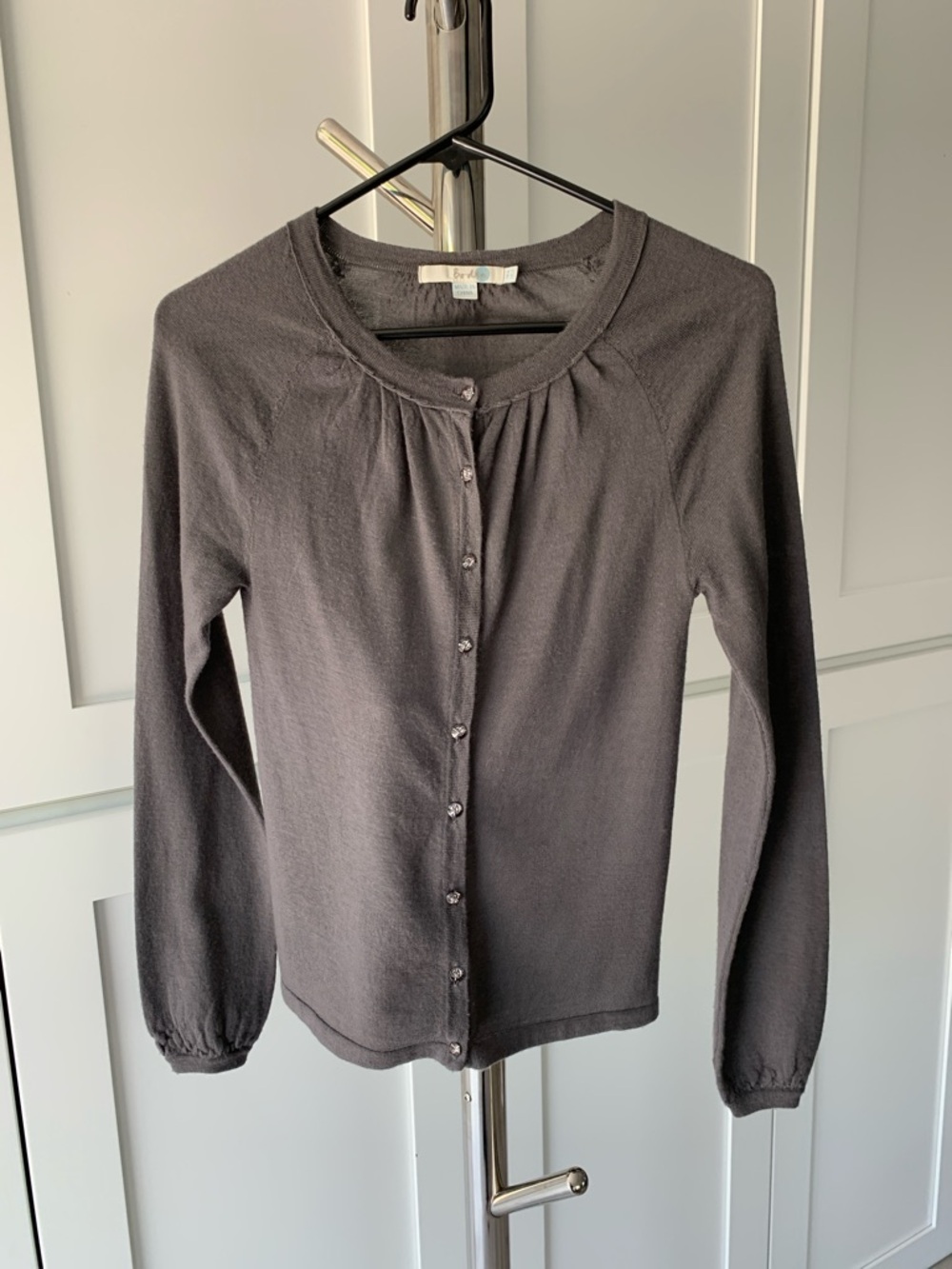 Boden Long-Sleeve Cardigan - Gray, Size 2.